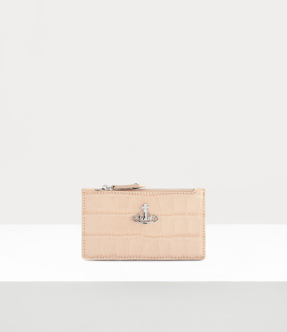 Vivienne Westwood Slim Long Card Holder in cream